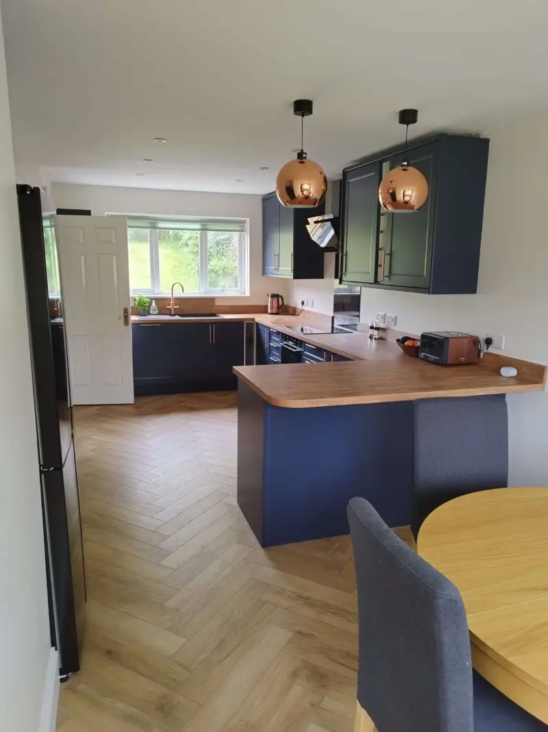 Navy & Copper Kitchen